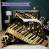 Dynamic Music Melody Pattern Bedding uilt Set uilt Cover Pillowcase Home Decoration Birthday Gift (1 * duvet cover + 2 * pillowcase without core)