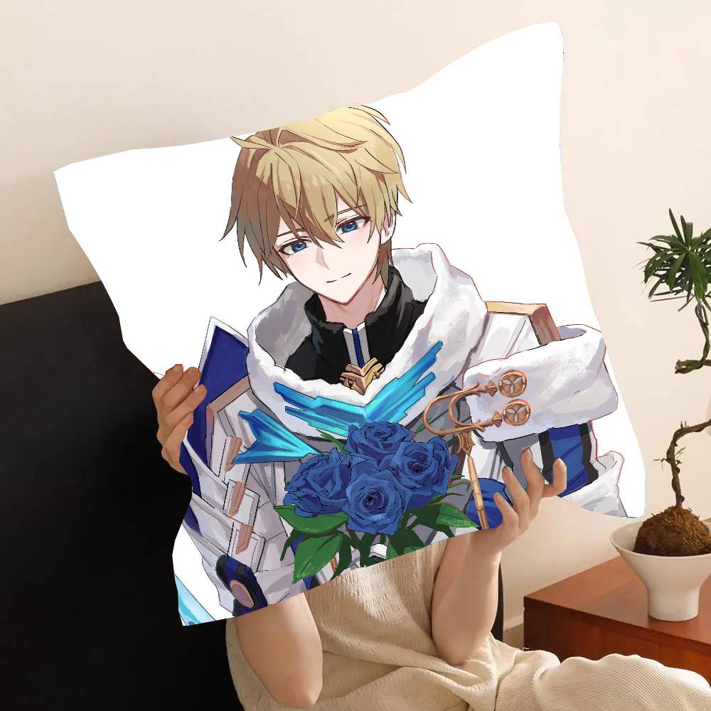 Gepard Landau Game H-Honkai Star Rail Pillow Case Fashion Square Pillowcase Bedroom Sofa Room Ins Decoration Leisure