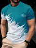 The New Men's T-shirt for Summer 2025 Is Casual Soft Comfortable and Breathable with 3D Gradient Pattern Printing