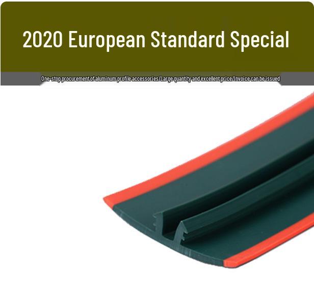 European Standard 20 Aluminum Alloy Profile Industrial Frame with PVC Anti-collision Soft Rubber Strip