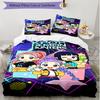 3pcs Duvet Cover Set (1*Duvet Cover + 2*Pillowcase, Without Core), KPop Demon Hunters Print Soft All‑Season Bedding Set, Home Bedroom Decor Gift