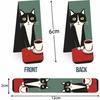 Bview Art Adorable Cat Magnetic Bookmarks Set of 5 Cute Folded Paper Book Mark for Readers