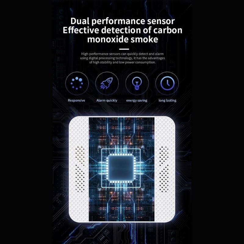 Portability Carbon Monoxide Detector CO Gas Detector With Screen And 90dB Alerts For Indoor Air Quality Protections