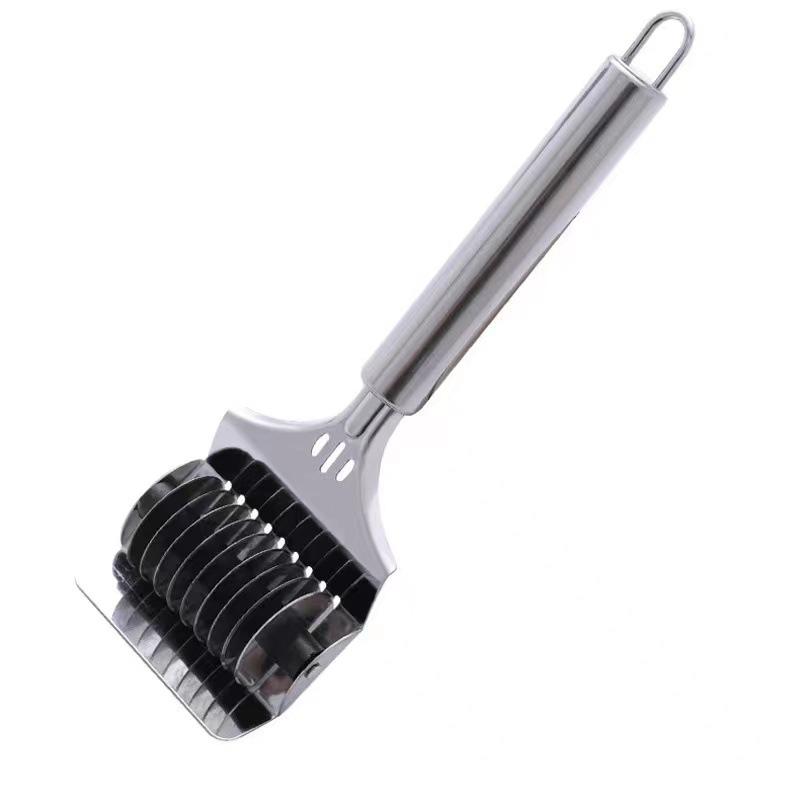 Stainless Steel Cutting Blade, Multifunctional Household Manual Cutting Tool 1pcs серебряный