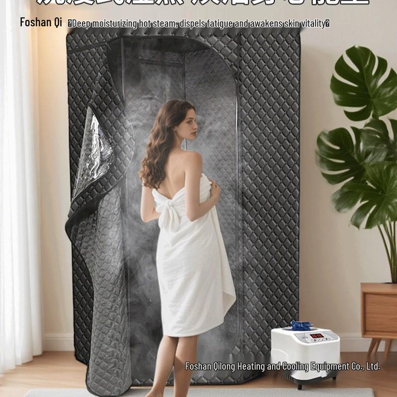 Personalized Portable Sauna Steam Box with Pentagonal Bath Chamber