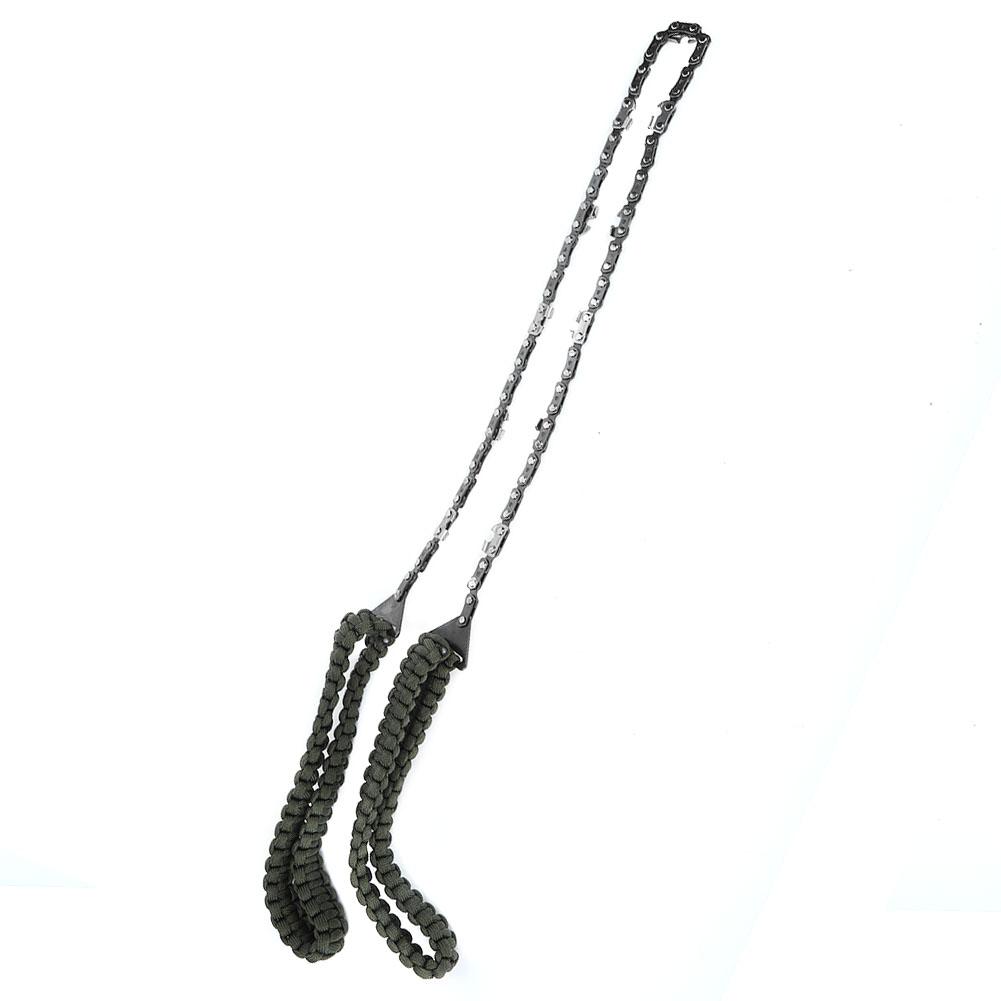 Portable Hand Chain Saw High Carbon Steel Cutting Trimming Survival Tool for Camping Hiking Hunting