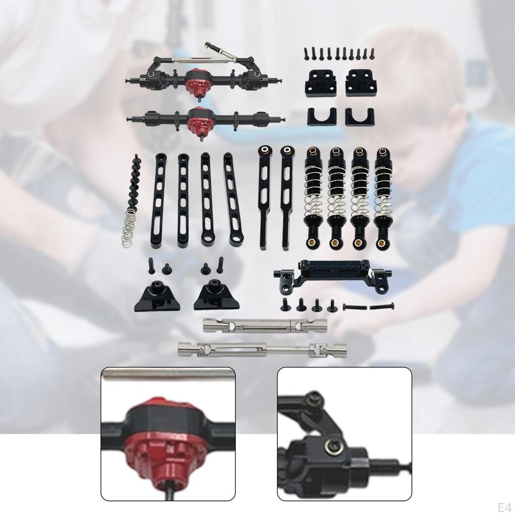 1/12 Carro RC Eixos Hastes Acessórios de Modificação Fácil Instalação Suportes de Amortecedor Puxar para