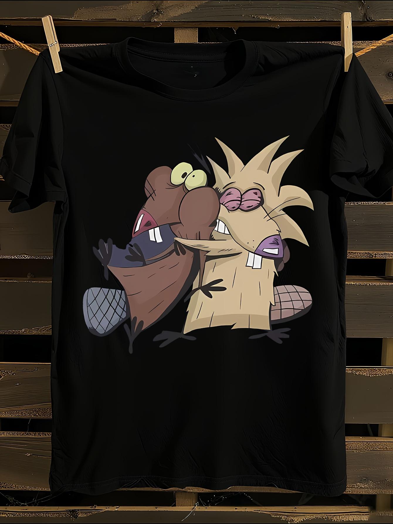 Funny Angry Beavers TV Show Graphic Tshirt XXXXL