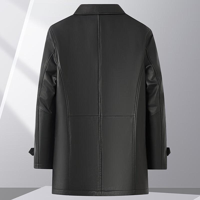 FAPAI Men's Classic Business Genuine Leather Jacket