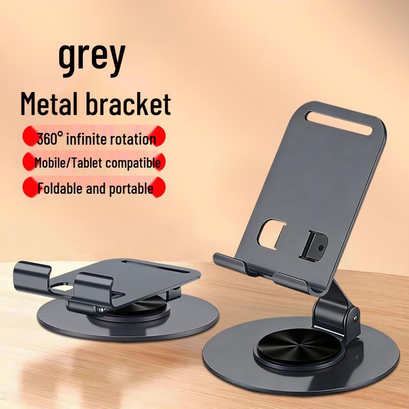 360° Rotating All-Metal Phone & Tablet Stand for Streaming & Online Classes