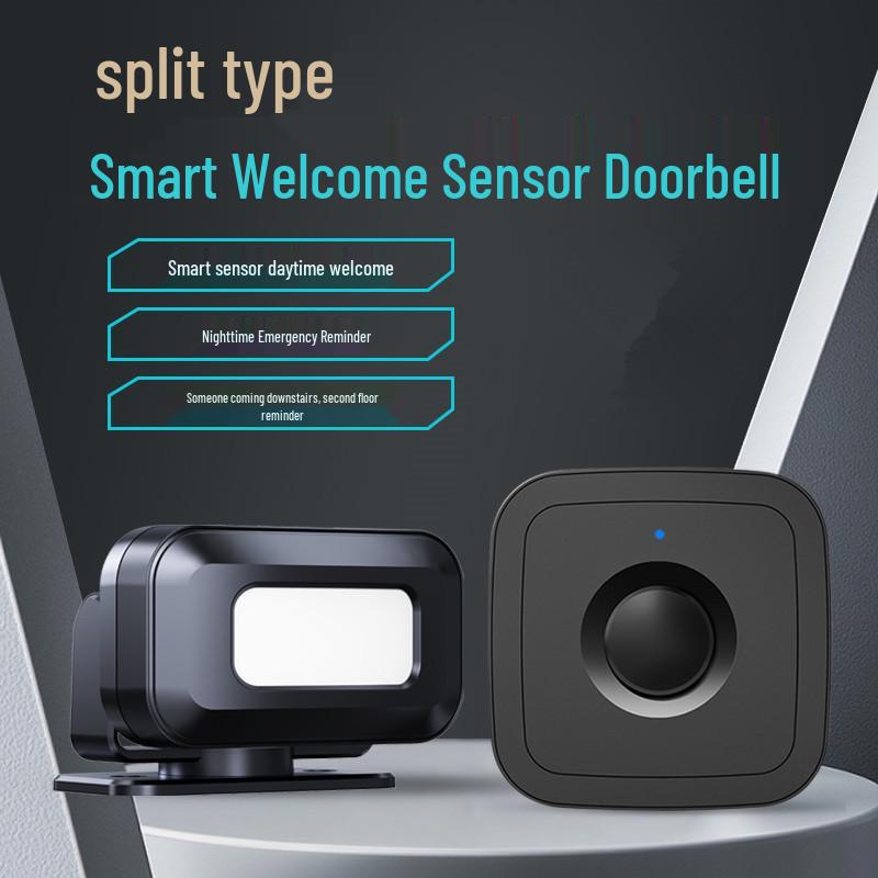 Entrance Sensor Doorbell: Split-Type Voice Prompt & Greeter