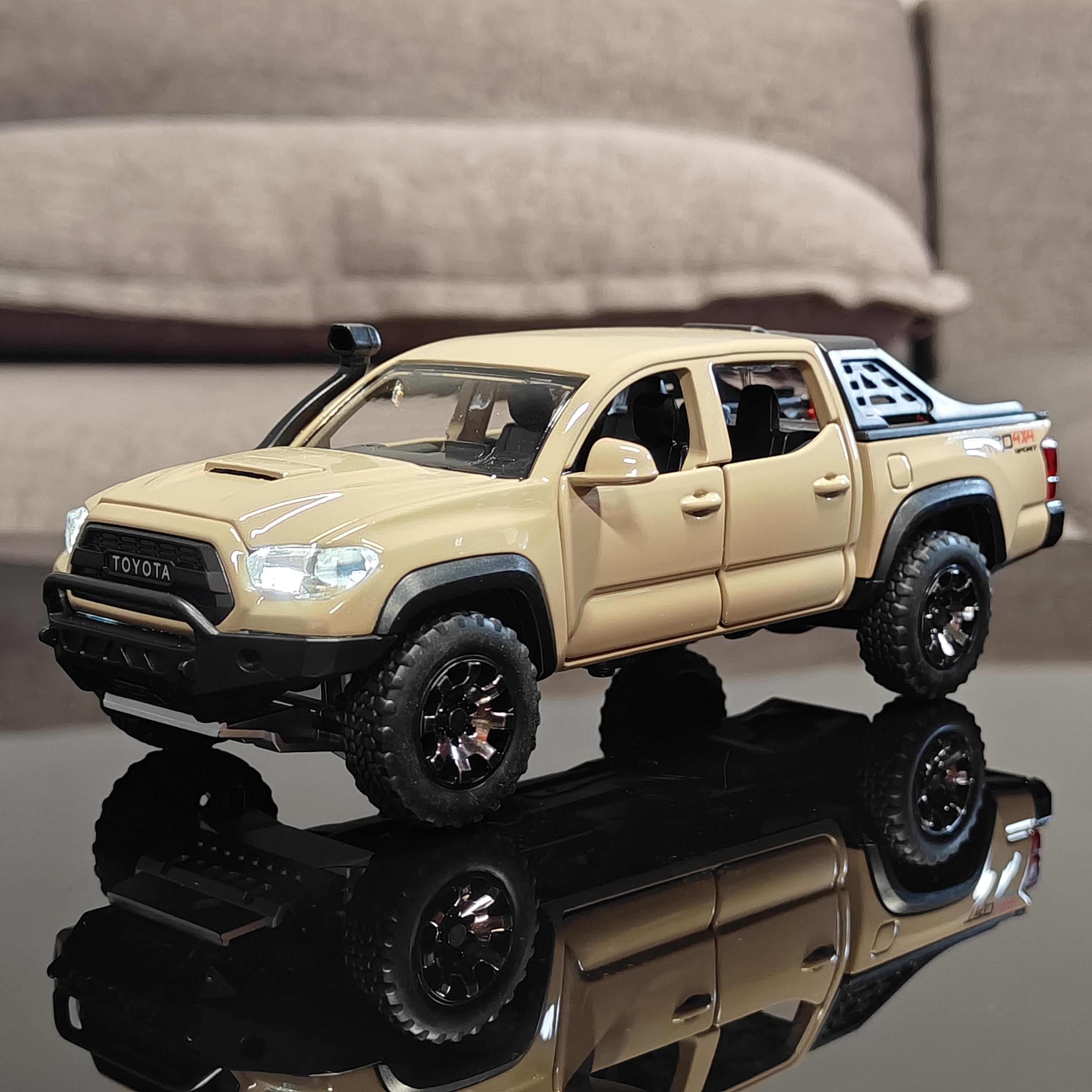 

1:32 Toyota Tacoma TRO Off Road Pickup Truck Alloy Diecast Model Outdoor Collection Ornaments High Simulation Collection Present жёлтый