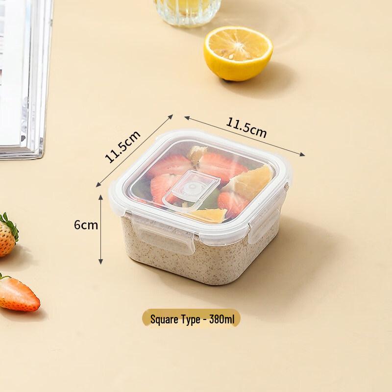 ZISIZ Wheat Straw Microwaveable Lunch Box