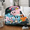 1pc Blanket The Amazing World of Gumball1 Print Design, Lightweight Blanket for Sofa, Bed- Soft &Warm, Gift for All Seasons Like Christmas, Halloween