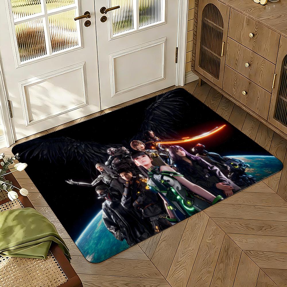 Game Stellar Blade Floor Mat Soft Thickened Absorbent Non-Slip Bedroom Living Room Door Mat Home Decor Flannel Rugs