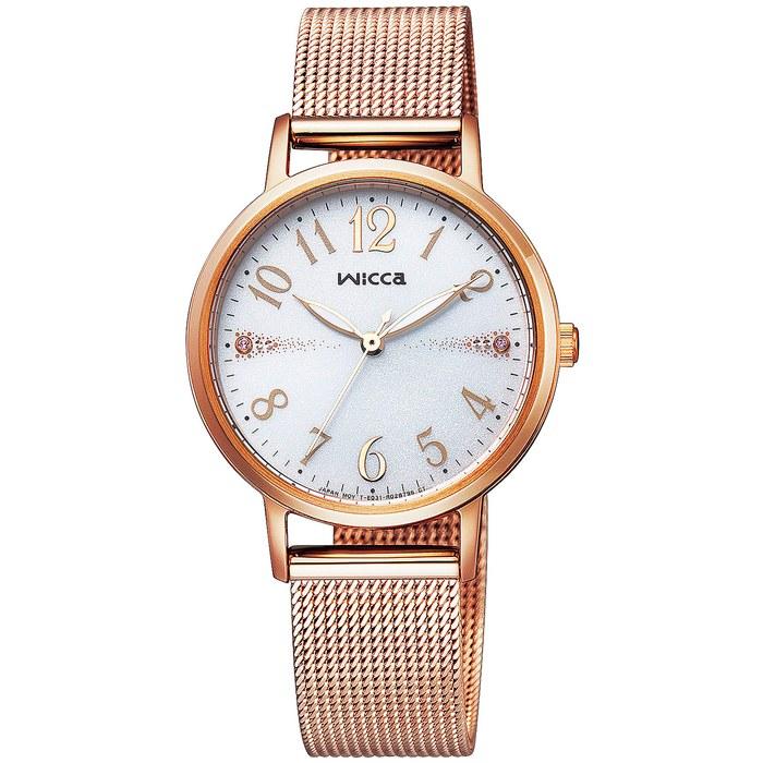 [Citizen] Wicca Solar Tech KP5-166-13 Women s Pink Gold Watch