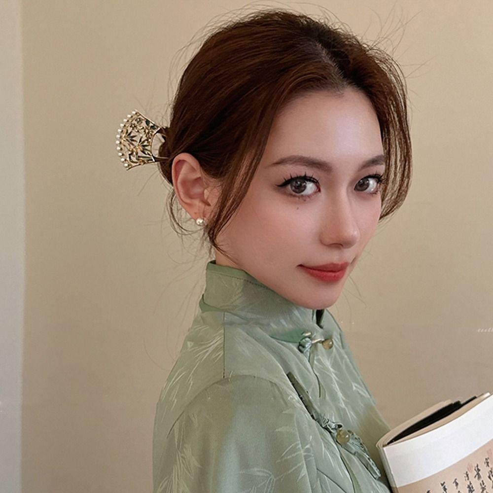 Wentylator w kształcie litery U Pałeczka do włosów Pusta Spinka do włosów Hanfu Kształt U Klasyczna Dla Dziewczyny