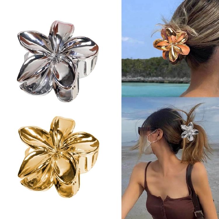 Elegant Flower Shape Hair Clip Spring Clamp Hair Accessories Flowers Claw Clip