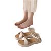 Stepping On Shit Leather Sandals Female 2025 Summer New Versatile Fairy Wind Pregnant Women Non-slip Soft Sole One Word with Beach Shoes