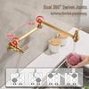 TLXT Foldable Antique Brass Basin Faucet