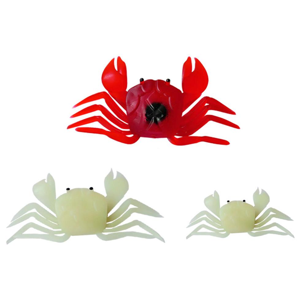 White/Red Soft Lure PVC Fishing Tackle Gear Accessories