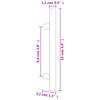 Furniture Handles 20 Pcs Black 96 Mm Stainless Steel