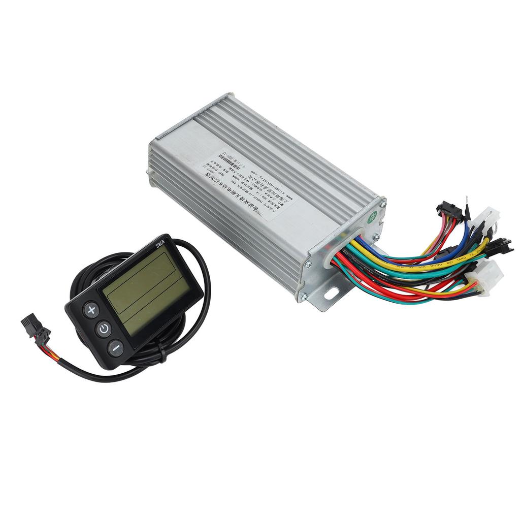 Electric Bicycle Controller Set Brushless Controller Waterproof S866 LCD Display Panel for 1000W Motor 48V