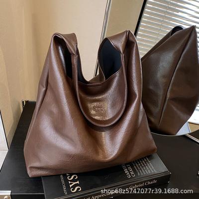 Hochwertige, strukturierte Tragetasche für Damen mit großem Fassungsvermögen, ideal für Herbst und Winter, als Pendlertasche, Schultertasche, Umhängetasche, Fabrikumhängetasche