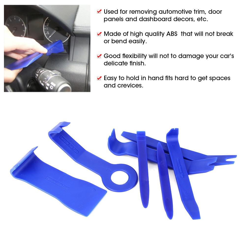 7pcs Car Interior Trim Disassembly Pry Audio Radio Panel Removal Repair Tool Kit