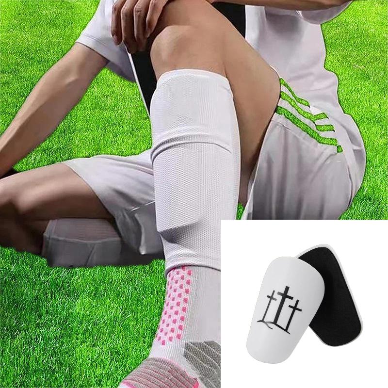 1 par de mini espinilleras de fútbol, resistentes al desgaste, con absorción de impactos, ligeras y portátiles, para entrenamiento de fútbol