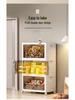 Folding Multi-Layer Storage Cabinet for Living Room - Organize Children's Clothes, Snacks, and More