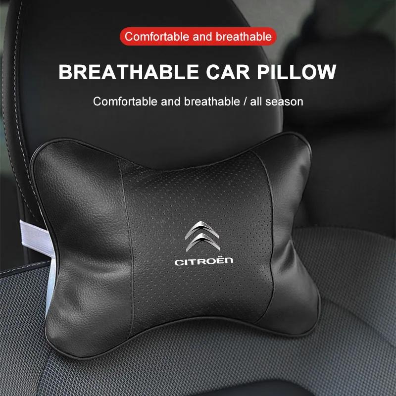 Car Accessories Neck Pillows Car Headrest Cushion Support Seat Sticker For Citroen C1 C2 C3 C4 C5 C6 C8 C4L DS3 DS4 DS5LS DS6