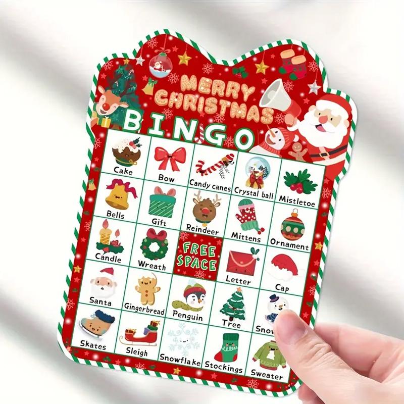 33pc/Set Colorful Birthdays Holiday Pattern For Family Gatherings Bingo Games Family Gatherings