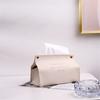Nodic Environmental PU Leather Napkin Holder Foldable Tissue Box Home Offi Waterproof Dustproof Storage Box Sundries Ontainer