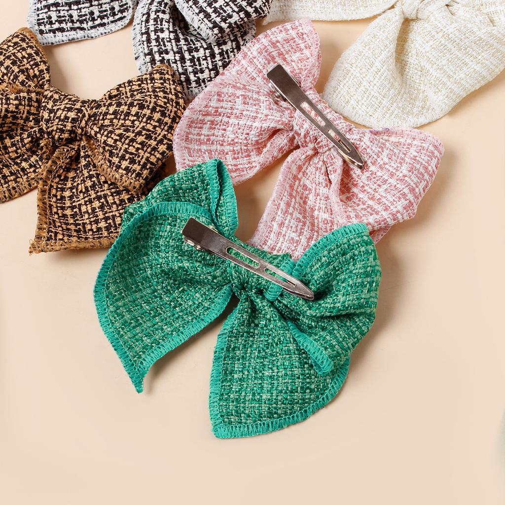 New Children's Hair Accessories Dovetail Bow Hairpin baby Bangs Side Top Clip Headwear Girls Kids Hair Accessories