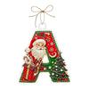 Christmas Themed Acrylic Letter Hanging Ornaments 26 PCS Decorations for Christmas Tree