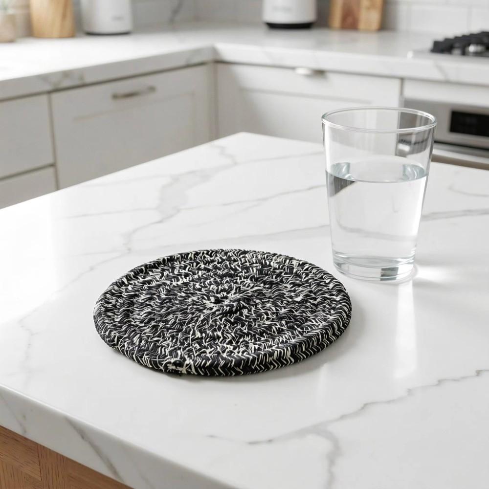 Non-slip Drink Coasters Thickened Water Absorbent Coaster Durable Table Mat Coffee Table Decor