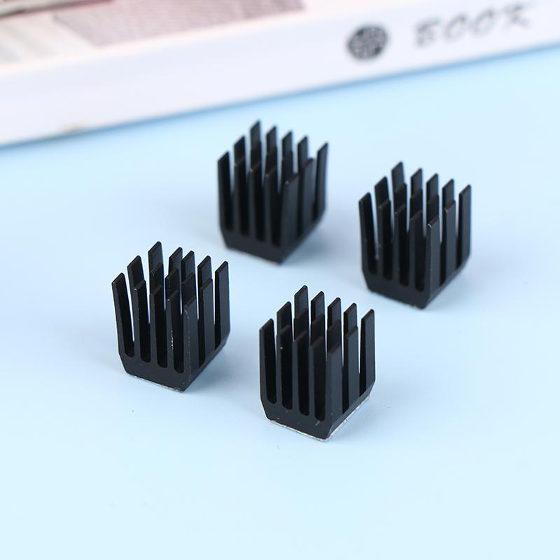 4Pcs 3D Printer Parts Blue Stepper Motor Driver Module Heat Sinks With Glue Cooling Block Heatsink For A4988 Drive