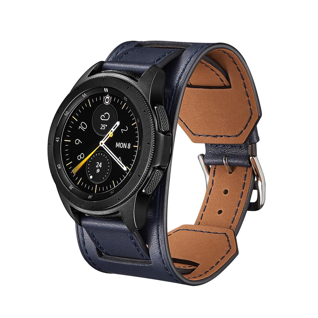22mm 20mm Premium Lederarmband für Samsung Watch 7 6 5 4 Armband Gürtel Huawei Watch 4/GT5-4-3-2 Pro Amazfit Bip 6/5 GTR 4 Band