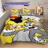 3pcs Tom, Jerry Duvet Cover Set, 1 Duvet Cover + 2 Pillowcases (No Insert), High-Definition Print for All Seasons,Durable Yy251103002