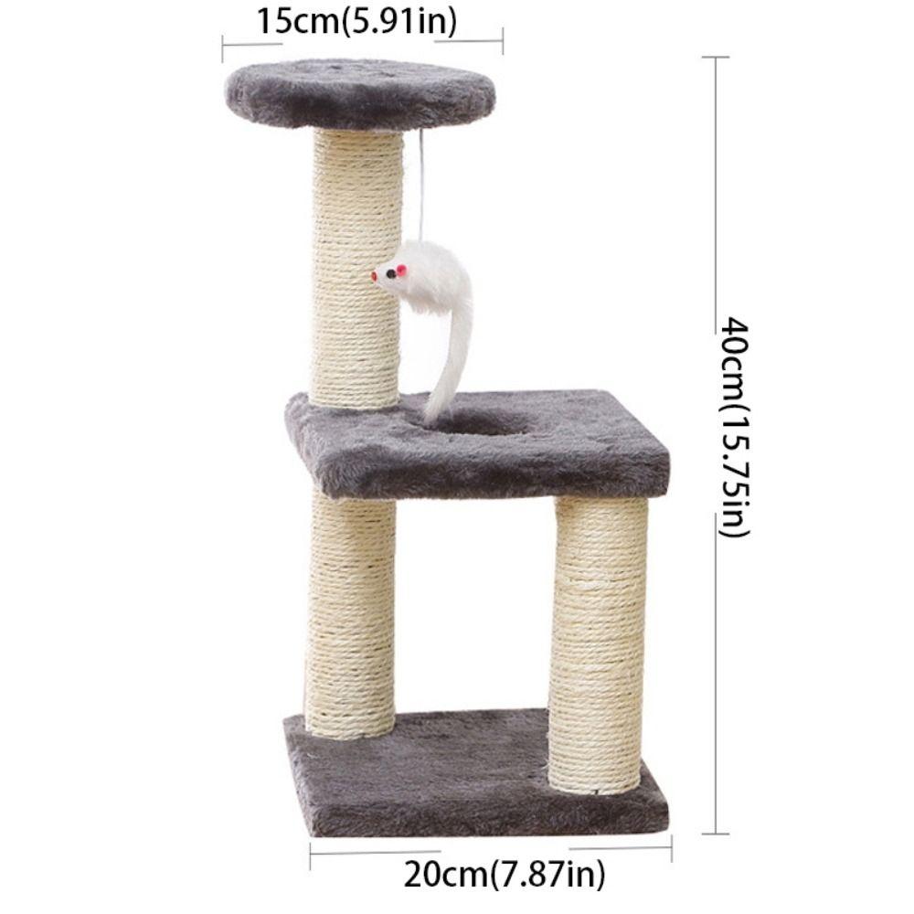 Three Pillars Cats Scratching Post 3-Layers Cat Trees Towers Toy Pet Furniture  Grind Claw