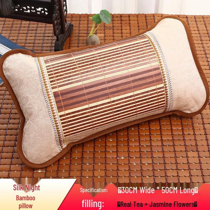 Bamboo Cooling Summer Pillow - Ice Silk Rattan for Dormitories