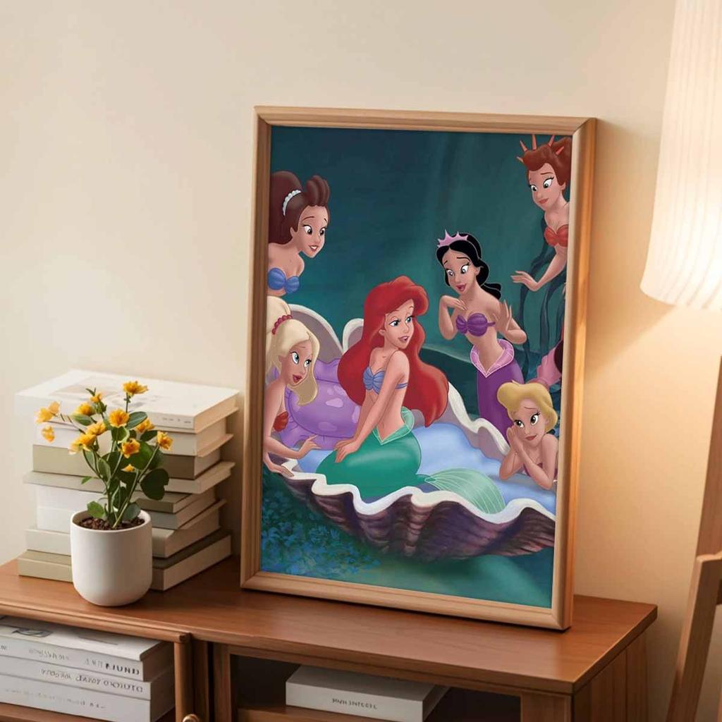 5D Diy Diamond Painting The Mermaid on The Shell Full Drill Rhinestones Mosaic Embroidery Handmade Products Home Decor Gift