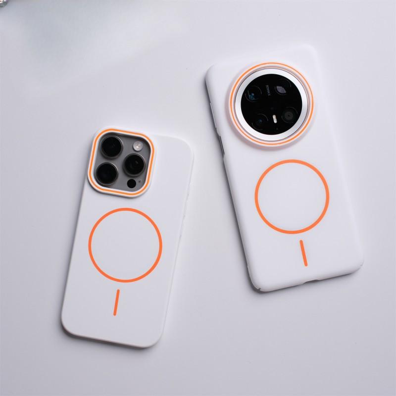 Slim Matte PC Phone Case With Strong Magnetic Ring Mate 70 Pro Pura Anti-Slip Shockproof Protective Cover