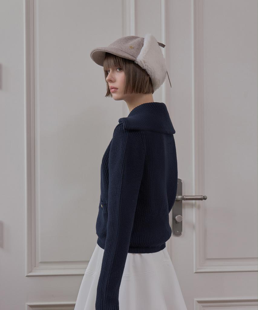 Peulleibu Wool Earflap Cap_Cocoa