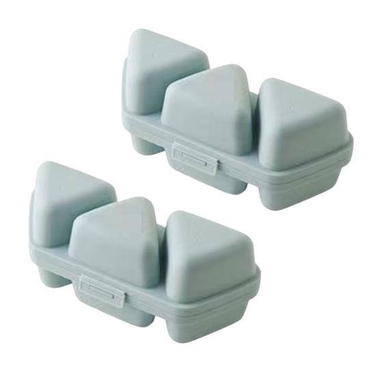 6-in-1 Dreieck Reisbällchenform Bento Box und Sushi Maker Spülmaschinenfest Lunchbehälter für Onigiri Sushi Seetang Reisbällchen