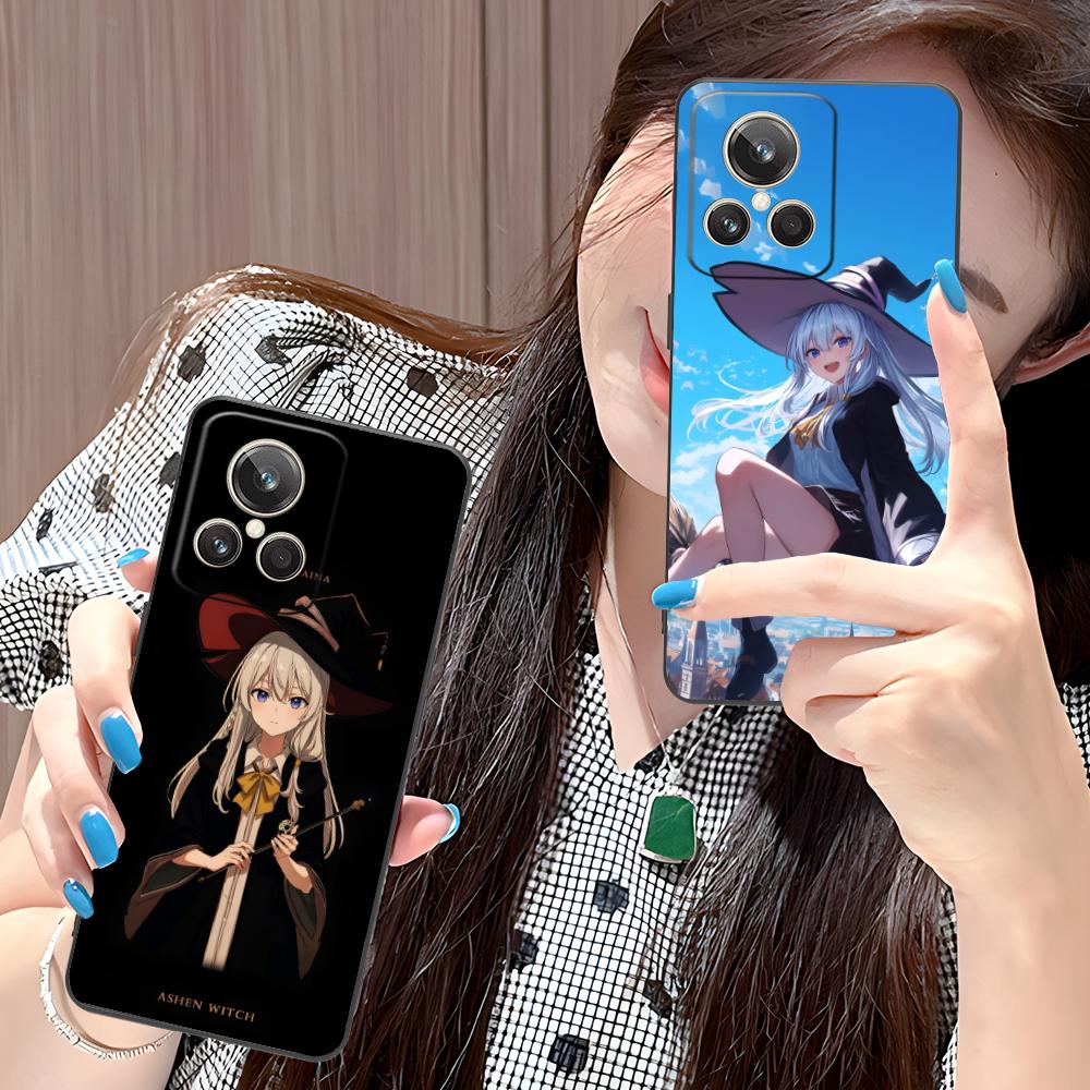Wandering Witch Elaina Matte TPU Mobile Phone Case for Realme 15 14 13 12 11 10 9 Pro Plus T i Lite 5G Colorful Printing Cover
