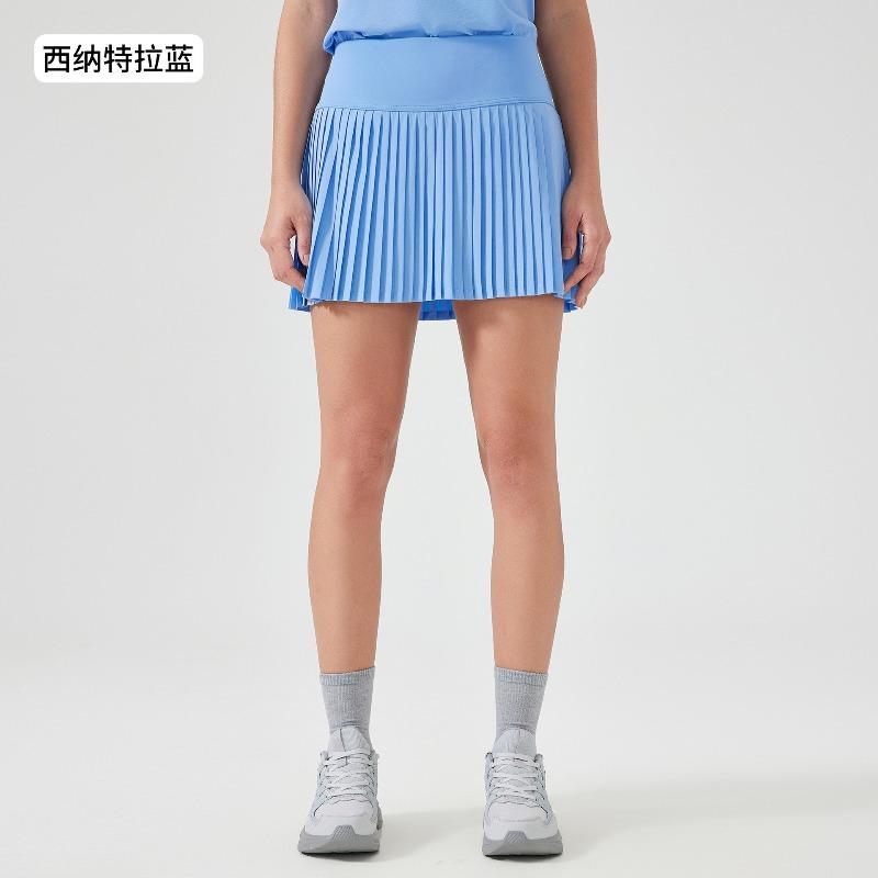 New Double-layer Anti-light Quick-drying Yoga Fitness Clothes Women's High-waisted and Thin Sports Skirts, Versatile Sports Fashion