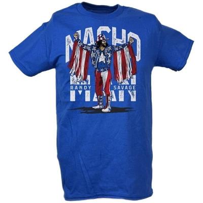 T-shirt Unisexe Macho Randy Savage Étoiles et Bandes USA