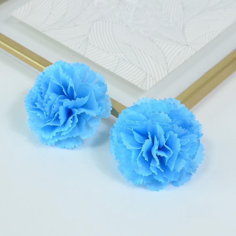 50Pcs Marigold Flower Heads Bulk Indian Silk Artificial Flower for Diwali Diy Wreath Garland Craft Home Room Wedding Party Decor